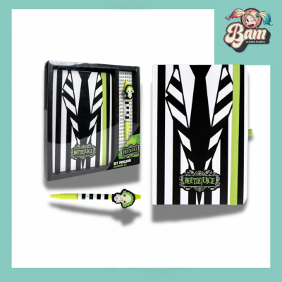 Beetlejuice pack premium notebook a5 stylo bille