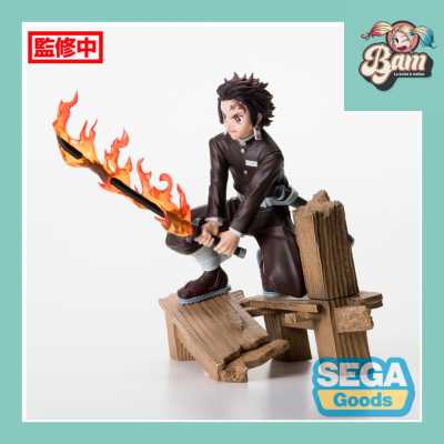 Demon slayer kimetsu no yaiba figurine kamado tanjiro swords xross link fig