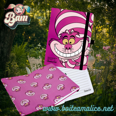 Disney alice au pays des merveilles carnet a5 cheshire cat