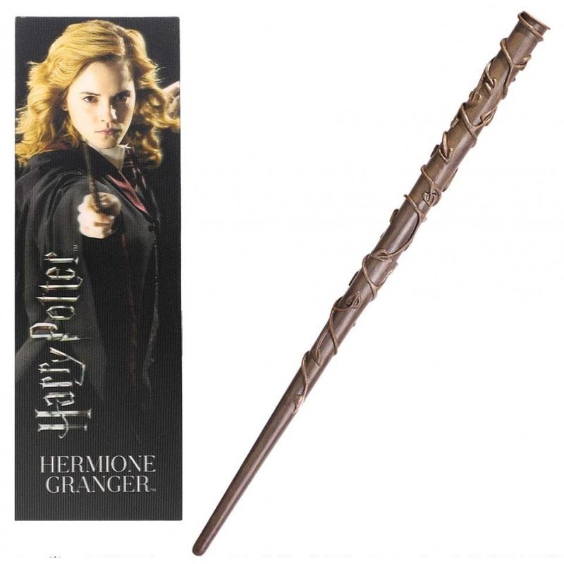 Baguette de Hermione Granger 30 cm avec marque-page 3D - HARRY