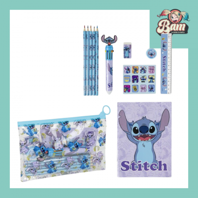 Kit fourniture scolaire stitch disney