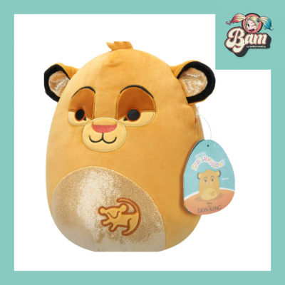 Peluche squishmallows roi lion disney