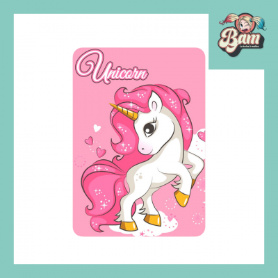 Plaid licorne couverture enfant