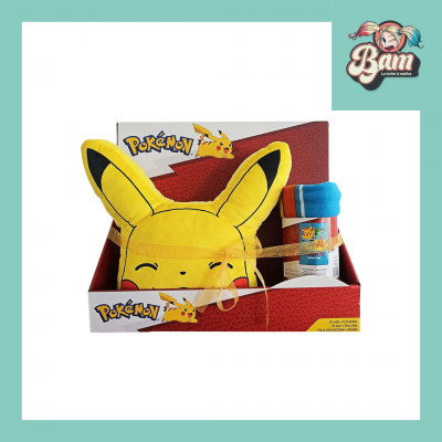 Pokemon bundle coussin 35x35 plaid 100x140cm 2 