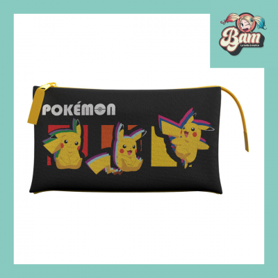 Pokemon trousse pikachu fourniture scolaire