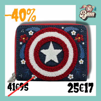 Portefeuille captain america loungefly 3 