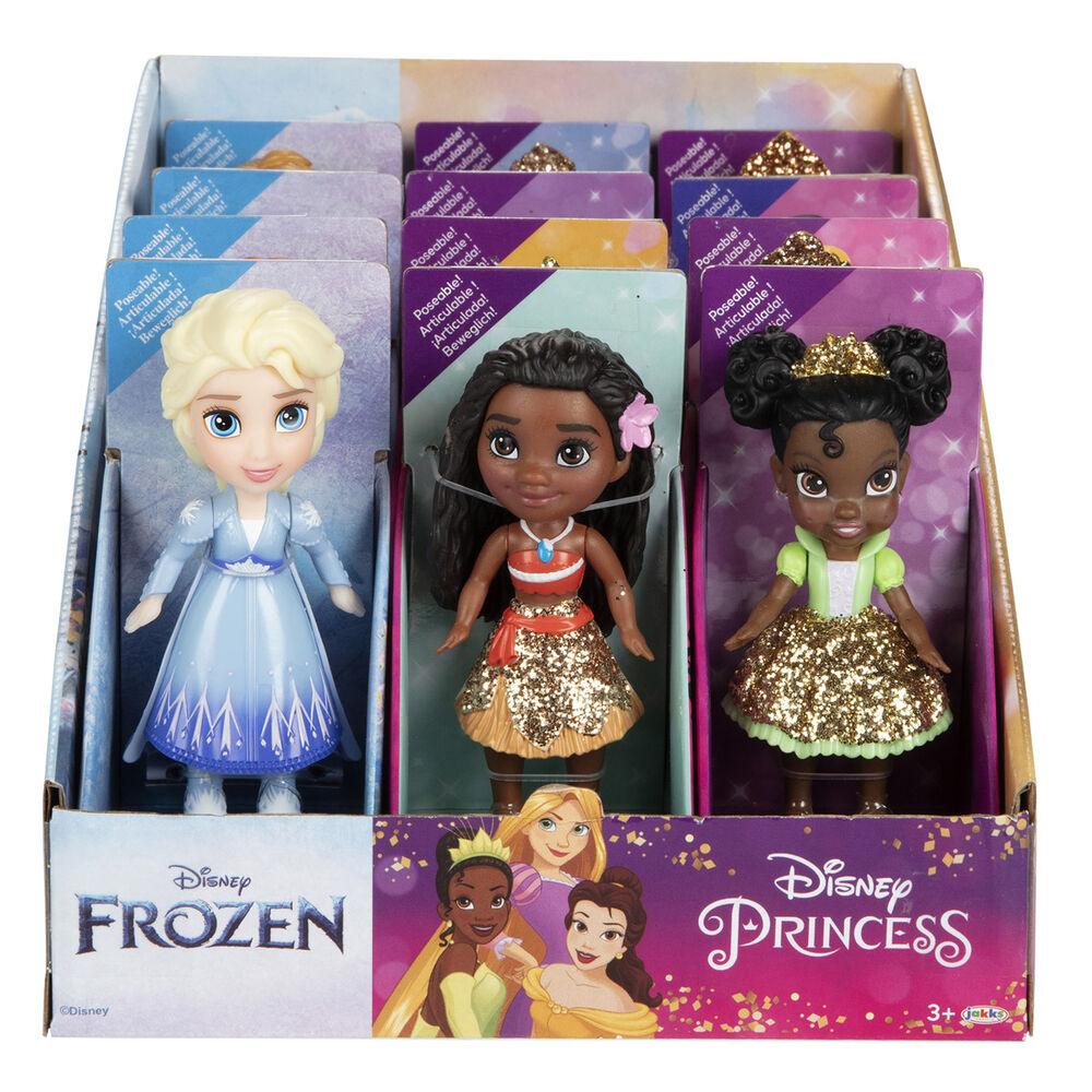 Mini poupée articulée 8 cm Disney Princesses ou La Reine des