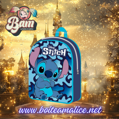 Sac a dos enfant stitch disney sac bleu 2 