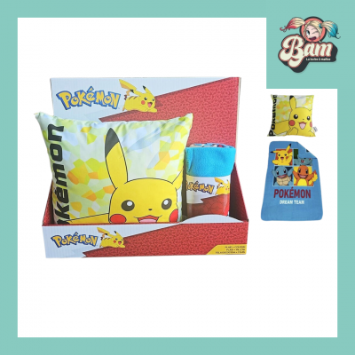 Set polaire coussin pokemon pikachu nintendo