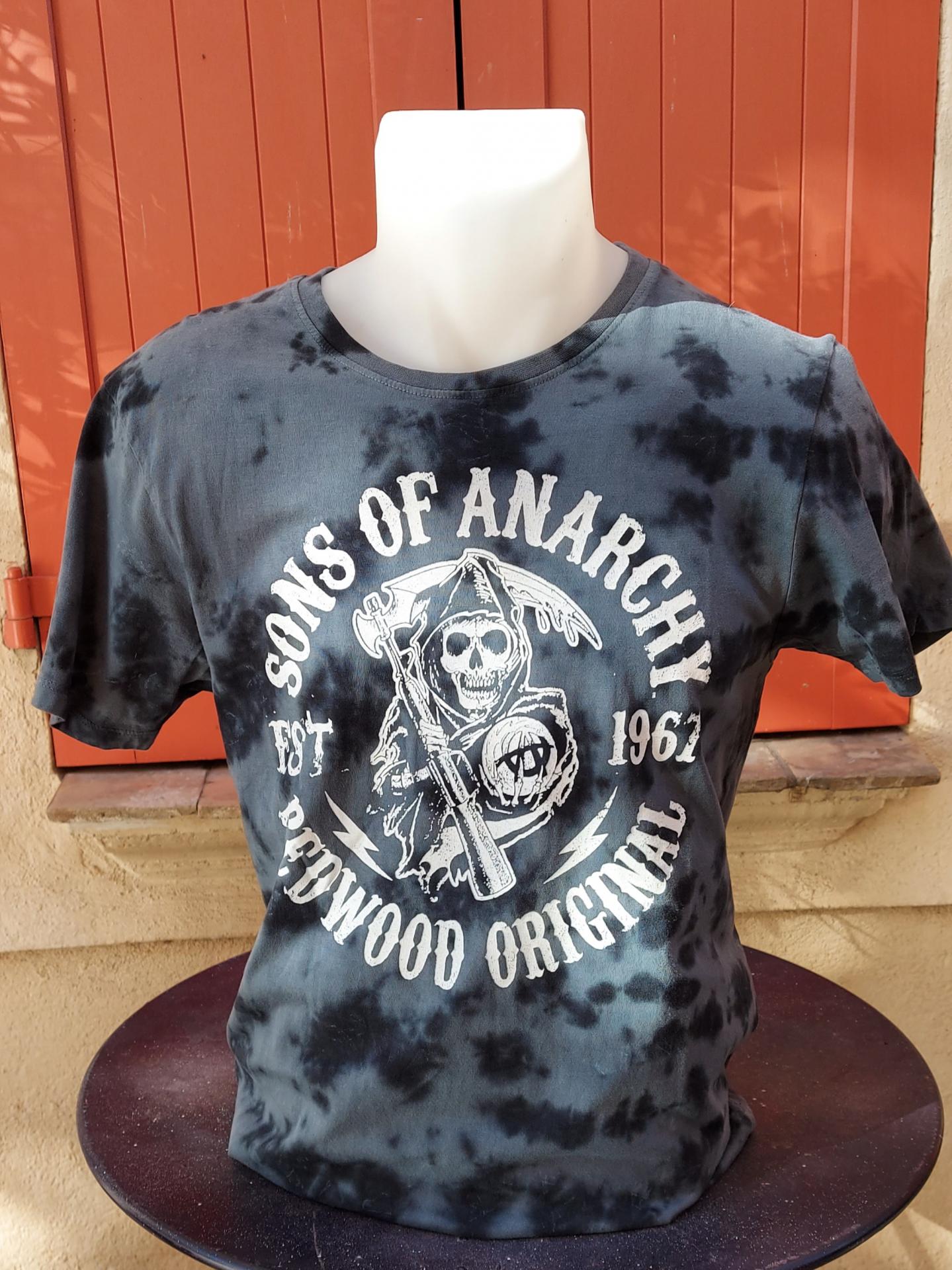T SHIRT Sons of Anarchy homme gris Redwood original