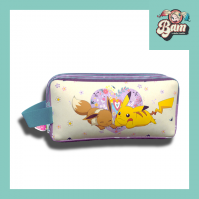 Trousse pokemon triple pikachu evoli